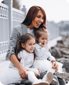 Image d'une mère et sa fille