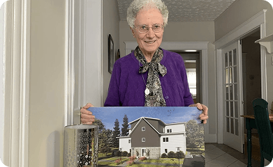 Group building affordable housing for single mothers and the...